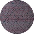 thumbnail image 1 of Ahgly Company Machine Washable Indoor Round Abstract Black Area Rugs, 6' Round, 1 of 7