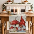 thumbnail image 2 of Table Runner 72 Inches Long for Kitchen Dining, Red Mushroom Gnomes Dresser Scarf Farmhouse, Dining Table Decorations for Wedding/Parties, Eucalyptus Leaves Watercolor Rustic 13 x 72 In, 2 of 8