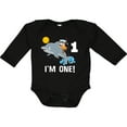 thumbnail image 3 of Inktastic First Birthday 1 Year Old Dolphin Boys or Girls Long Sleeve Baby Bodysuit, 3 of 5