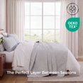 thumbnail image 3 of THD Benjamin - 3 Piece King Size Quilt Set, Lightweight King Bedspread Coverlet Set (King, Light Grey), 3 of 7