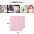 thumbnail image 5 of Cloth Napkins Set of 6 - 20x20 Inches, Pink Geometric Washable Reusable Table Napkins, Modern Minimalism Solid Color Striped Soft & Absortbent Dining Napkin for Party Wedding Hotel Restaurant, 5 of 8