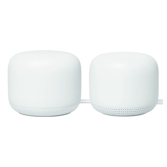 Sistema WiFi Google Nest Wifi AC2200 (segunda generación), paquete de 2 unidades, nieve