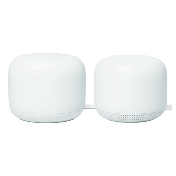 Sistema WiFi Google Nest Wifi AC2200 (segunda generación), paquete de 2 unidades, nieve