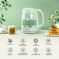 thumbnail image 2 of iSiLER 1500W Electric Kettle, 1.7 L Electric Tea Kettle with LED Indicator, Cordless Electric Glass Hot Water Boiler, Portable Teapot Heater Auto Shut-Off & Boil-Dry Protection BPA-Free, 2 of 6