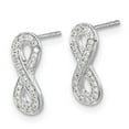 thumbnail image 2 of 14k White Gold Diamond Infinity Earrings EM5513, 2 of 4