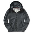 thumbnail image 2 of Aeropostale - Sudadera con capucha y bloques de colores de piel sintÃ©tica para hombre, gris, extragrande Aeropostale Sudadera, 2 of 2