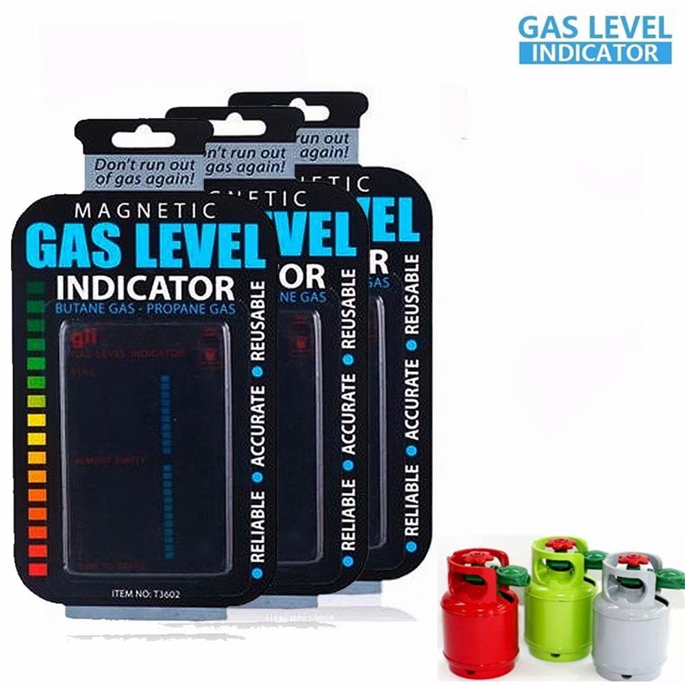 Propane Butane LPG Fuel Gas Tank Level Indicator Practical Gauge Bottle,3 Pack