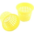 thumbnail image 1 of 10pcs Résistant Maille Pot Net Tasse Panier Plante Hydroponique Cultiver le Jardinage Clone (Jaune), 1 of 4