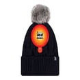 thumbnail image 2 of Heat Holders - Ladies Ribbed Cuffed Pom Pom Bobble Beanie Hat with Fleece Lining, 2 of 2