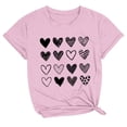 thumbnail image 2 of Meichang T-Shirts de la Saint-Valentin pour Femmes, T-Shirts Graphiques Mignons avec Cœur, Manches Courtes, Col Rond, Coupe Ample, T-Shirts de Fête, Cadeaux de la Saint-Valentin, 2 of 3
