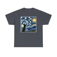 thumbnail image 2 of Van Gogh Starry Night Cat T-Shirt-Classic Fit,Cat Lover/Mom/Dad Gift Shirt, 2 of 4