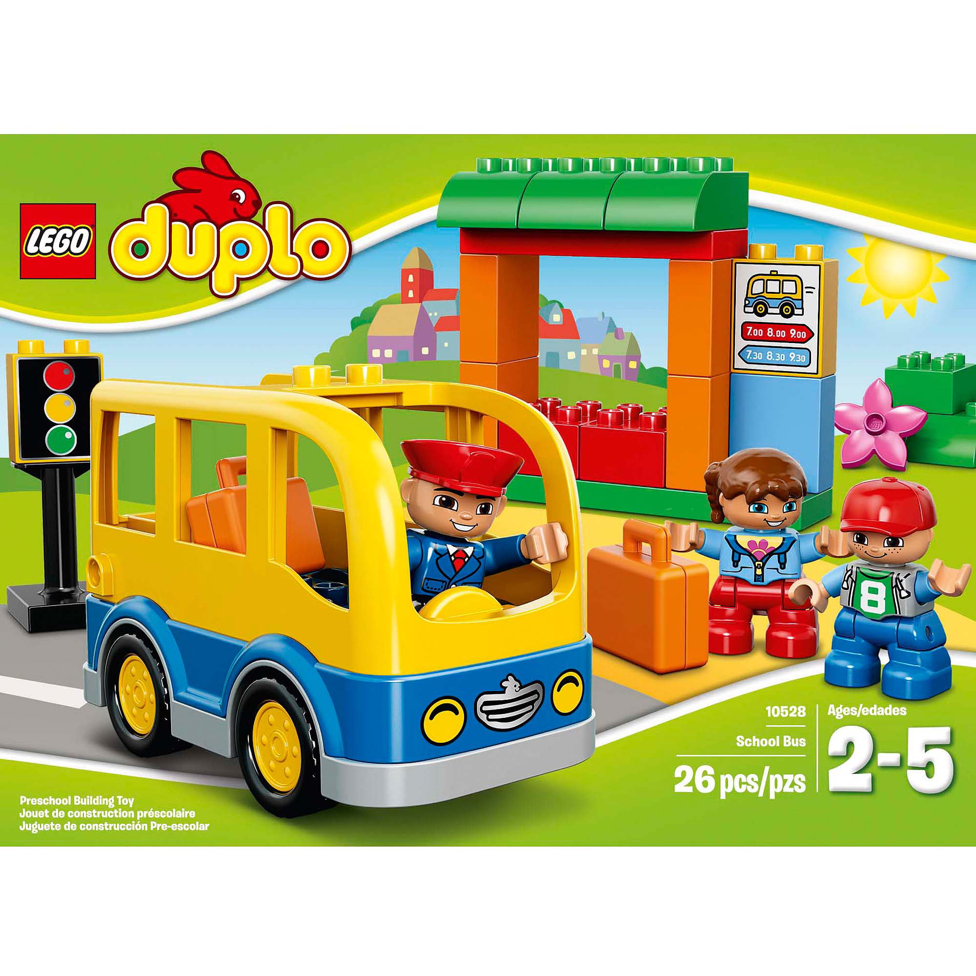 Vægt Ved daggry positur LEGO DUPLO Town School Bus - Walmart.com