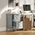 thumbnail image 2 of HOMCOM File Cabinet with 2 Drawers Filing Cabinet for A4 Letter, Stone Grey, 2 of 10