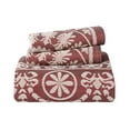thumbnail image 2 of Superior 3-Pieces High-Durability Reversible Cotton Blend Bedspread Set, Queen, Berry Red, 2 of 8
