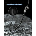 thumbnail image 6 of BLUEWING Bent Eye Offset Live Bait Hooks Fishing Hooks Cutting Point Hooks High Carbon Steel Hooks Extra Sharp Fish Hooks for Freshwater Saltwater Fishing, Size 2/0, 25pcs, 6 of 7
