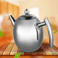 thumbnail image 4 of Moroccan Teapot With Filter - 1L Stainless Steel Coffee Maker Kettle With Filter, Large Capacity Thickened Flat Bottom Coffee Tea Water Container With, 4 of 5