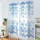 thumbnail image 5 of 100 x 200 cm Estampado floral Bufanda transparente Cortina transparente Voile Paneles de ventana Azul, 5 of 14