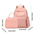thumbnail image 5 of Modstep 3pcs Schoolbags and Insulated Lunch Bag for Students Women Medium Computer Backpack and Zipper Pocket Set for Gift White, 5 of 5