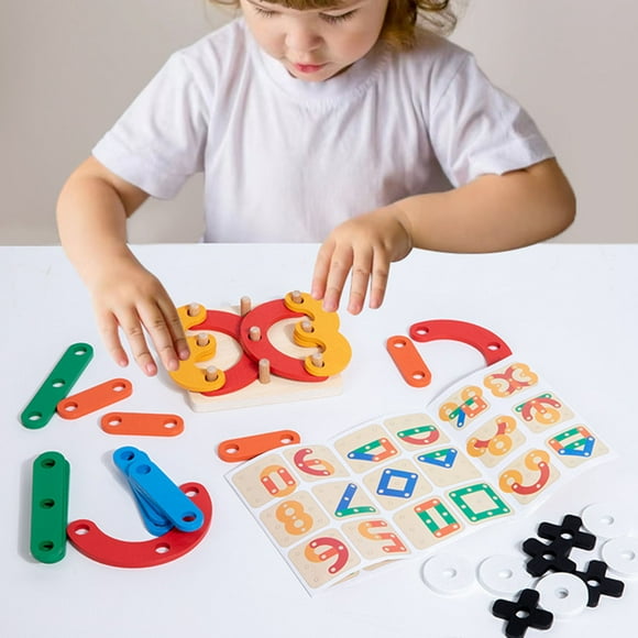 Building Block Building Block Toy Building Brick Kids Building Block Letter Building Block Wooden Building Block Colorful Early Learning Wooden Construction Bricks Child
