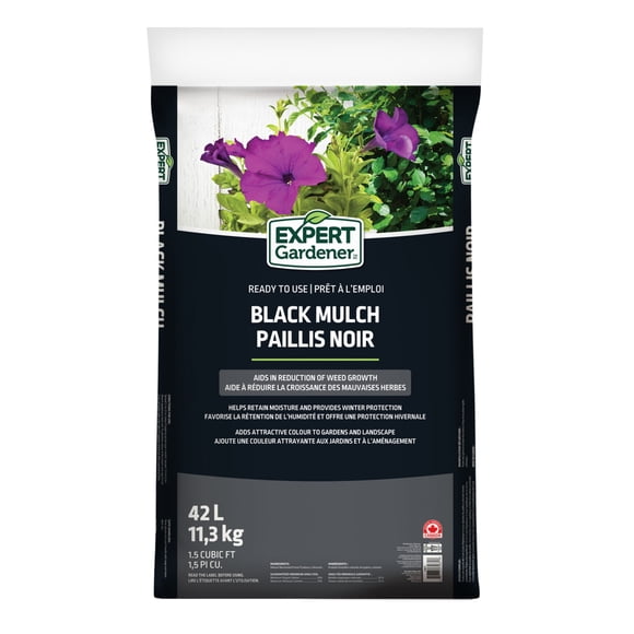 Expert Gardener Black Mulch 42 L