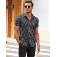 thumbnail image 2 of COOFANDY Men's Dress Shirts Slim Fit Wrinkle-Free Short Sleeve Casual Button Down Shirt, 2 of 6