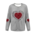 thumbnail image 4 of Vetsdori Sweatshirts for Women Pullover Gifts for Girlfriend Shirts Winter Love Heart, Valentine Holiday Womens Sweatshirts Crew Neck, 4 of 4