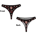 thumbnail image 4 of Custom Thongs for Women with Face Personalized Thong Womens Funny Underwear Design Faces Custom Underwear for Gift, 4 of 6