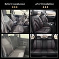 thumbnail image 2 of DIKSOAKR Car Seat Covers for Mazda CX5 2013-2025 5 Seats Waterproof Leather Seat Cover Automotive Seat Protector Gray,Full Set(2 Row 5 Seats), 2 of 10