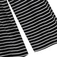 thumbnail image 4 of 2 Piece Outfits Summer Women，Womens Two Piece Striped Set Short Sleeve Crewneck Top and Wide Leg Pants Matching Sets, 4 of 5