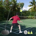 thumbnail image 1 of Portable Self Practice Trainer Aid Equipment Auto Rebounding Simulator Badminton Telescopic Pole Badminton Training Device for Playing, Sports, 1 of 8