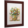 thumbnail image 2 of Trademark Fine Art "Spring Flowers in a Vase 8" Canvas Art by Hai Odelia, White Matte, Wood Frame, 2 of 4