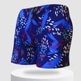 thumbnail image 1 of RKSTN Men'S Quick-Drying Double-Layer Inner Drawstring Low-Waist Boxer Swimming Trunks Panties Blue, 1 of 5