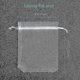 thumbnail image 3 of 100pcs Premium Sheer Organza Bags, White Wedding Favor Bags With Drawstring, 4x4.72 Jewelry Gift Bags For, 3 of 3