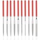 thumbnail image 1 of 10Pcs Mini Diamond Needle Files for Manual Modeling Carpentry Polishing for Wood Jewelry DIY Metal (2 mm x 100 mm), 1 of 5
