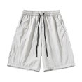 thumbnail image 1 of pstuiky Pantalones cortos de gimnasio, Pantalones cortos de verano para hombre, informales y cómodos, con bolsillo y cintura elástica y cordón ajustable. Pantalones cortos de entrenamiento, 1 of 4