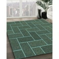 thumbnail image 3 of Ahgly Company Machine Washable Indoor Rectangle Transitional Green Area Rugs, 2' x 3', 3 of 7