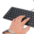 thumbnail image 3 of KGOTA K1000 78 Keys Chocolate Slim Wired USB Plastic Silent Keyboard for Laptop, 3 of 9
