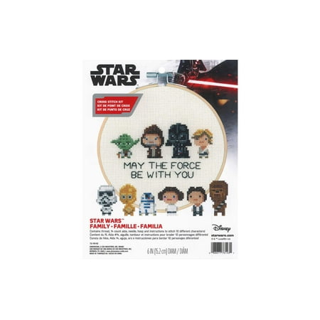UPC: 0088677761431 | Star Wars™ 6  Family Counted Cross Stitch Kit by Dimensions  Multi-Color  1 Each