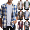 thumbnail image 2 of Fulorrnie Men's Long Sleeve Quilted Lined Flannel Shirt Jacket with Hood Jackets for Men, 2 of 5