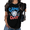 Black, variant on UNISHE Women's Baseball Mom Graphic T-Shirt Game Day Sports Tee Glove and Bat Summer White Top