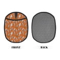 thumbnail image 2 of Pofeuu Halloween Mummy Print Silicone Pot Mat Mitten With Hanging Loop Heat Resistant Oven Mitts Non-Slip Bbq Baking Smoking Potholders, 2 of 7
