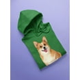 thumbnail image 3 of Cute Corgi Dog Sitting Hoodie Women -SPIdeals Designs, Female Medium, 3 of 4