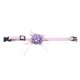 thumbnail image 1 of Collar de cuello de flor con lazo para mascotas, correa ajustable, collares con lazo para perros, gatos y cachorros (lavanda M), 1 of 8