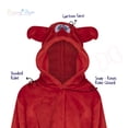 thumbnail image 4 of Rising Star Baby Bathrobe Set for Boys, Toddler Bathrobe with Hood, Matching Baby Washcloth, Soft Plush Cotton Boys Bathrobe, Lobster Red, 4 of 6