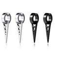 thumbnail image 2 of Ruiboury 1 Pair Men Geometric Titanium Steel Prevent Allergy Ear Clips Male Non Piercing Jewelry Earrings, 2 of 9