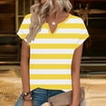 thumbnail image 2 of KyCheLot Womens Print Short Sleeve Tops Casual V Neck Stretchy Pullover Lightweight Daily Tshirts Work, 2 of 6
