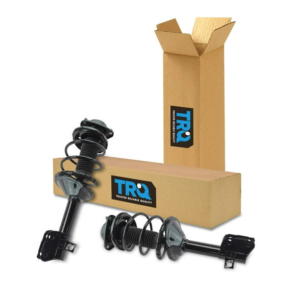 TRQ Front Strut & Coil Spring Assembly Set Driver & Passenger Sides Fits Select 98-02 Subaru Forester
