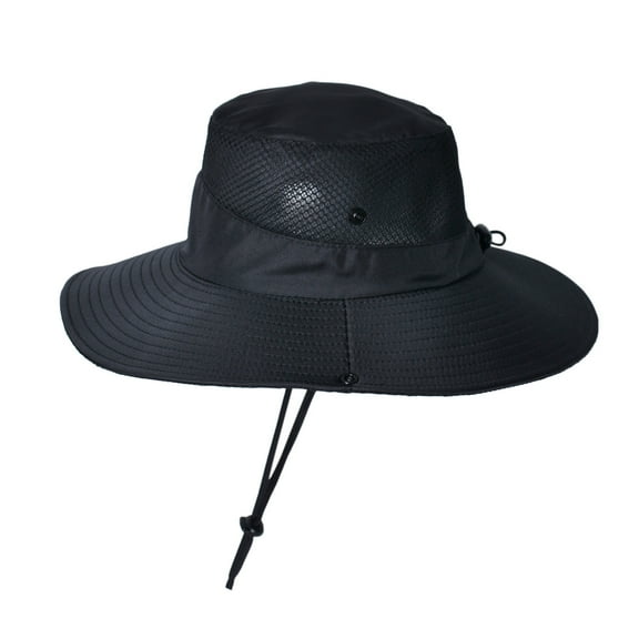 Bucket Hats Fisherman Hat for Outdoor Activities with Sun Breathable Men Women Summer Sunshade Hat for Hiking Camping and Fishing Black