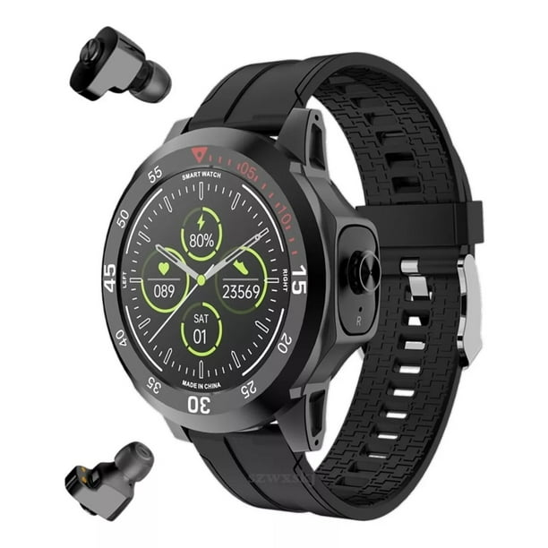 Smartwatch Reloj Para Hombre Con Audífonos Tws N16 Fralugio Exp A 64gb NEGRO Fralugio Sport