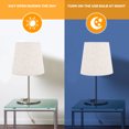 thumbnail image 4 of QUMIIRITY Simple Design Lamp Shade Material Ivory Fabric Study Lamp 1Pcs, 4 of 5